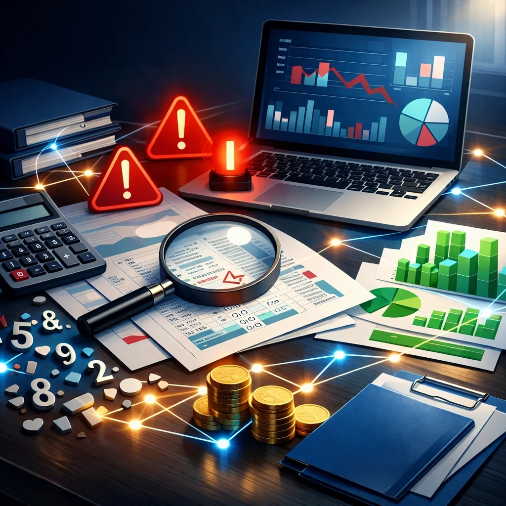 خطاها و ریسک های حسابداری؛ راهنمای کامل شناسایی، پیشگیری و اصلاح اشتباهات مالی شرکت ها شرکت مالی ارقام پویش پیشداد